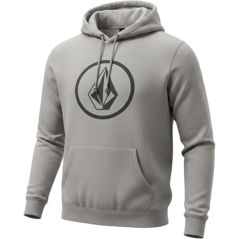 Volcom Stone Pullover Hoodie Mens Medium Gray Fleece Skate Surf Snow Logo